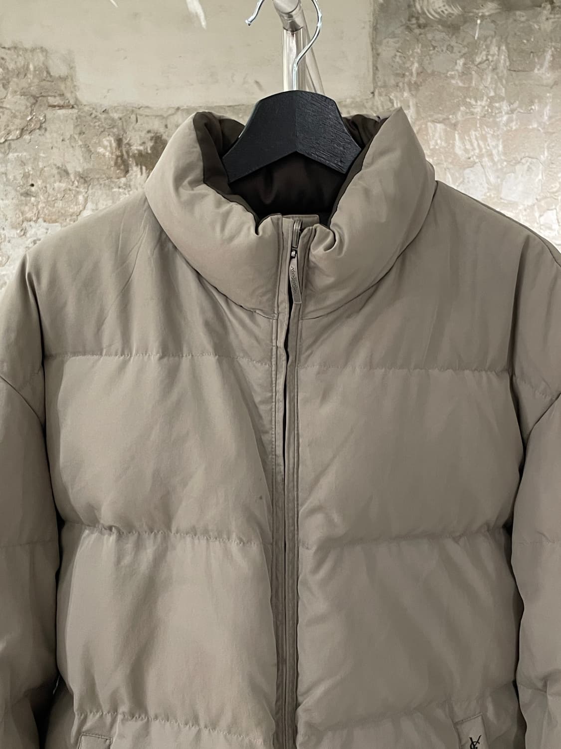 이브 생로랑 뿌르 옴므 마룬 앤 베이지 리버시블 덕 다운 푸퍼 상품이미지6