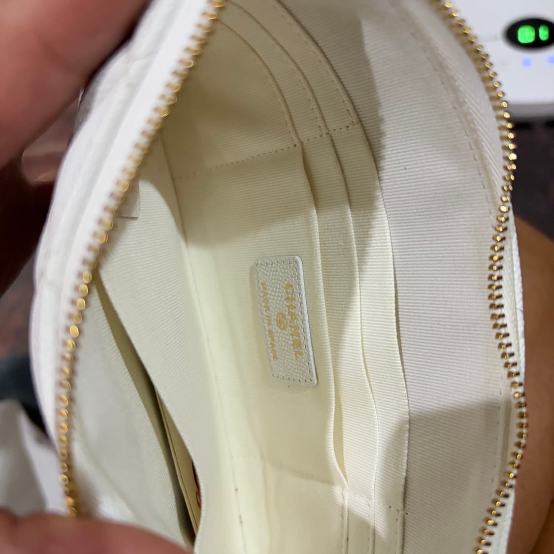 샤넬/화이트캐비어스몰파우치/S 상품이미지10