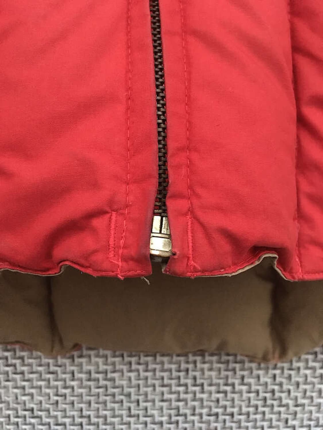 90s washed poplin-cotton down vests 상품이미지3