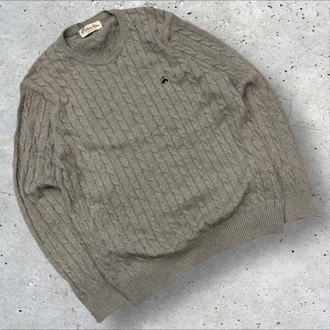 [L] 브룩스 브라더스 케이블 니트 스웨터 C980 상품이미지1