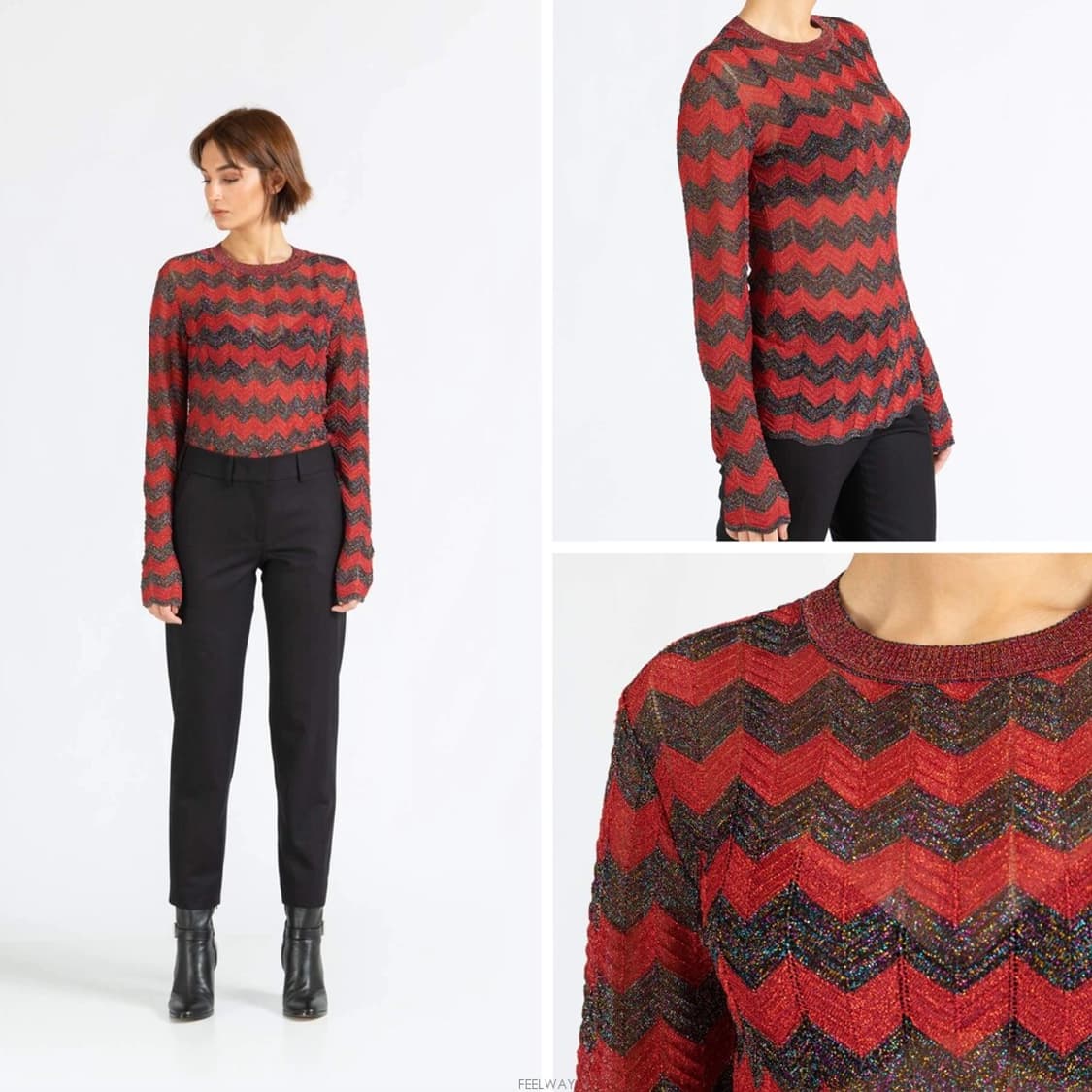 M MISSONI 미쏘니 패턴 메탈릭 니트 상품이미지2