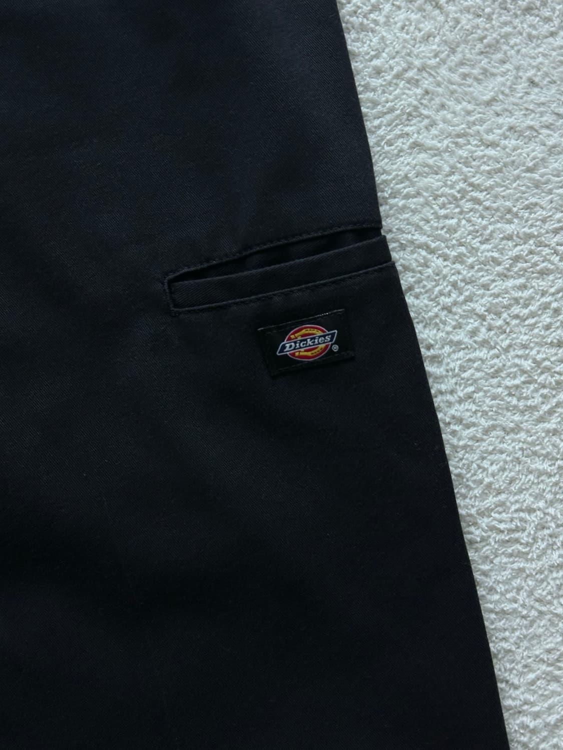 디키즈 더블니 루즈핏 워크팬츠 블랙 상품이미지5