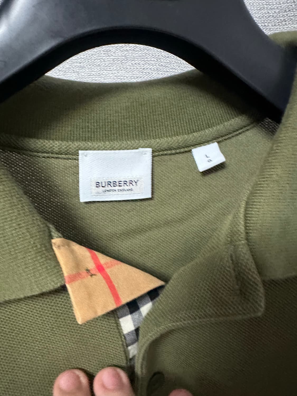 버버리 PK 반팔티 올리브 (L) 상품이미지4