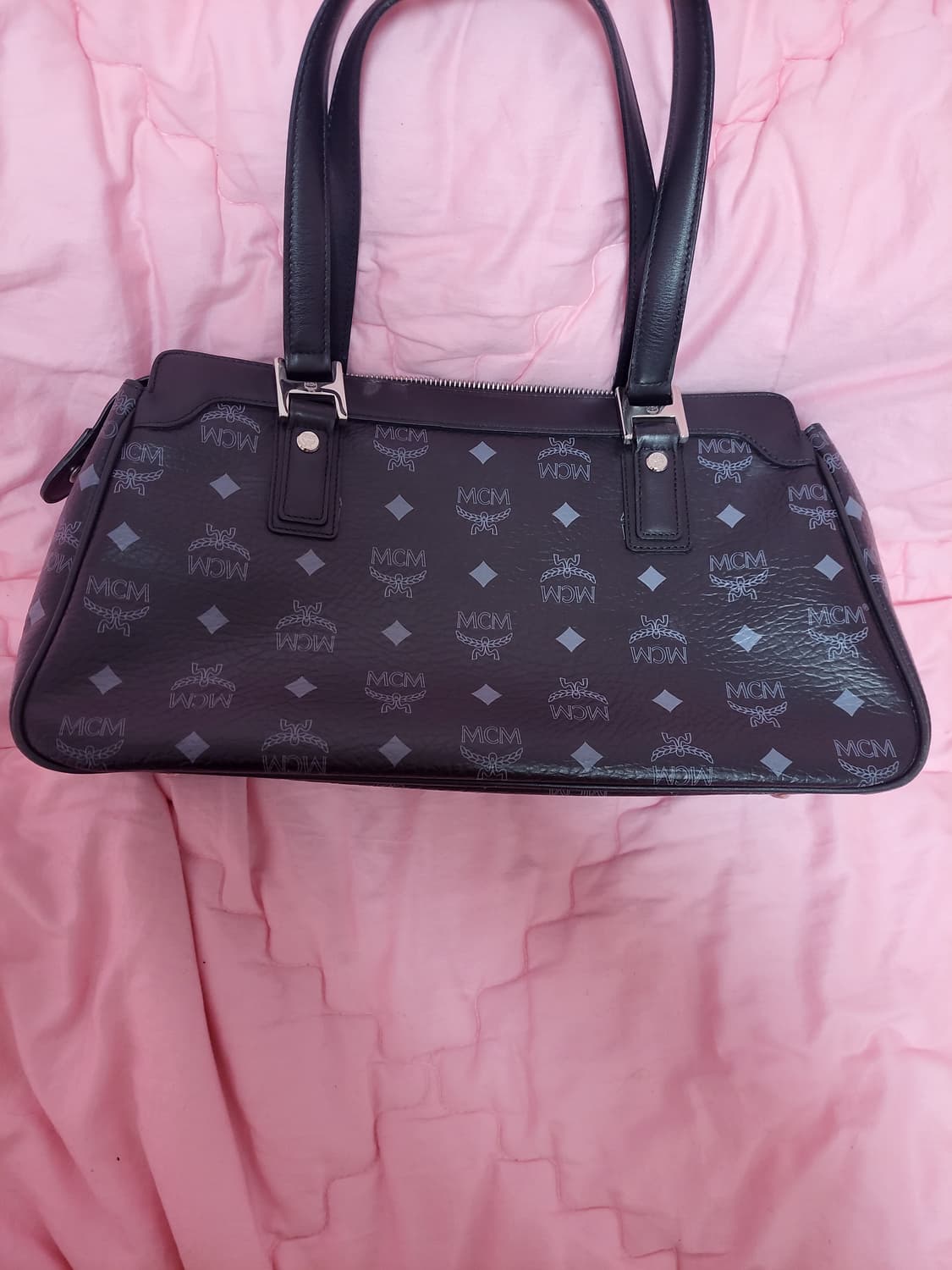 급처상태좋음!MCM엠씨엠 개런티카드내부택O 비세토스 토트백숄더핸드백가방 상품이미지8