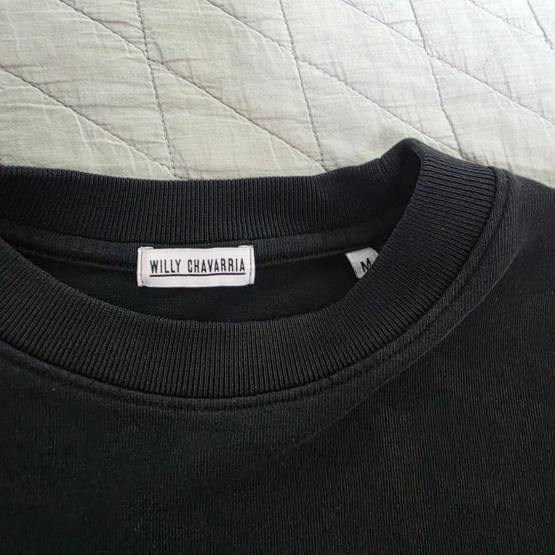 [M]윌리차바리아 Willy Chavarria USA 버팔로 티셔츠 블랙 상품이미지3