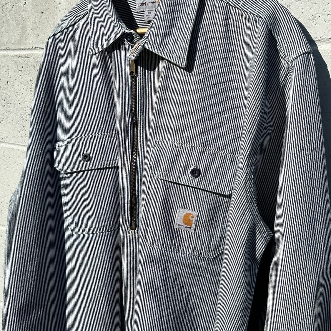 [115] 칼하트 히코리 하프집업 워크 셔츠 상품이미지5