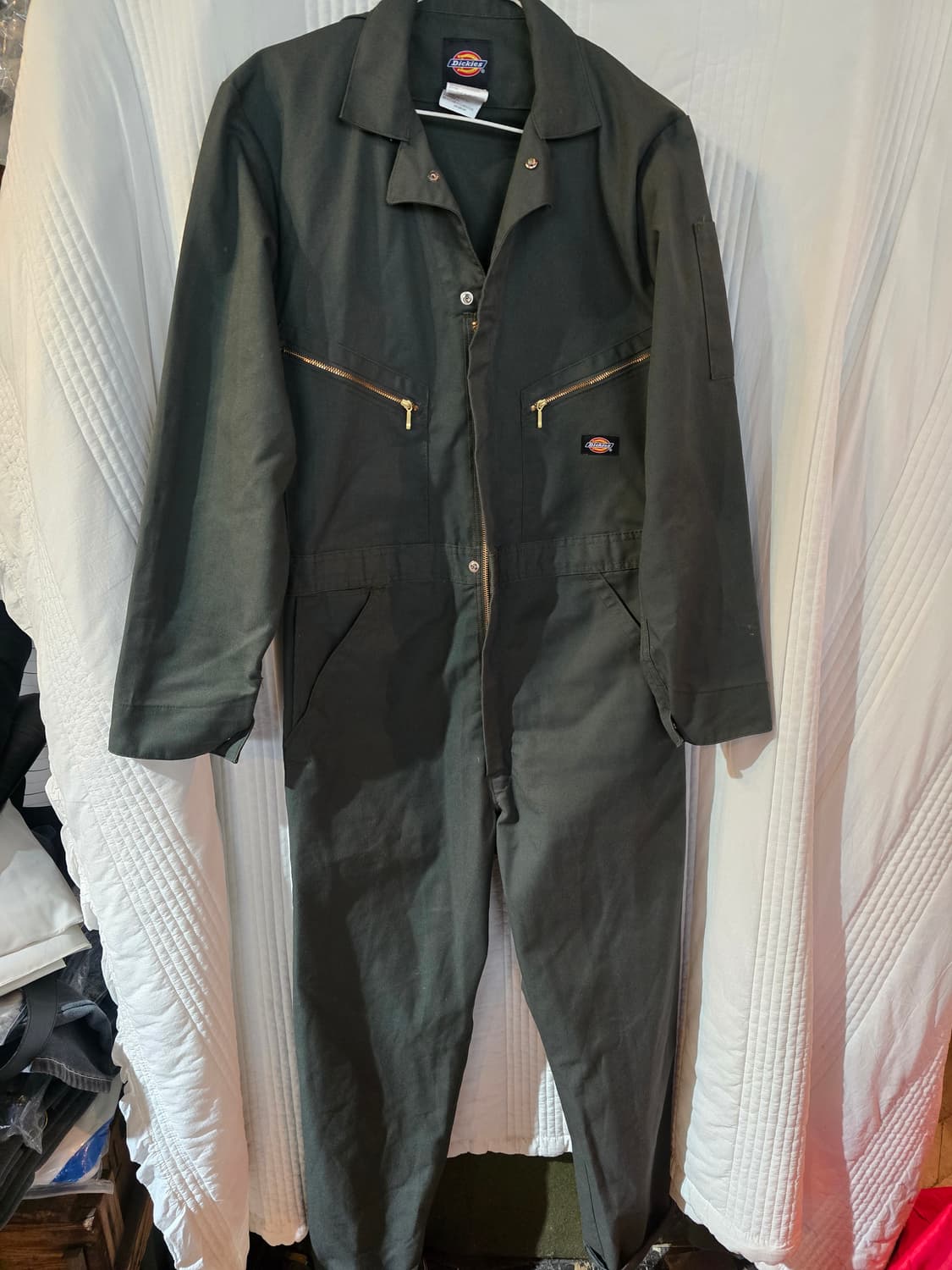 디키즈 올인원 점프수트 카키색 상품이미지2