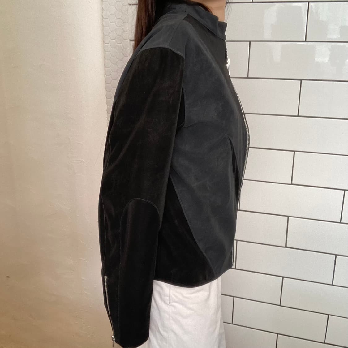 빈티지 워크 스타일 지퍼 자켓 상품이미지3