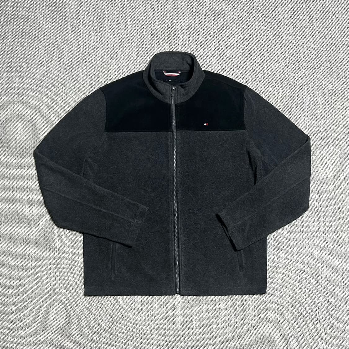 [M] Tommy 타미힐피거 배색 후리스 집업 자켓 상품이미지1