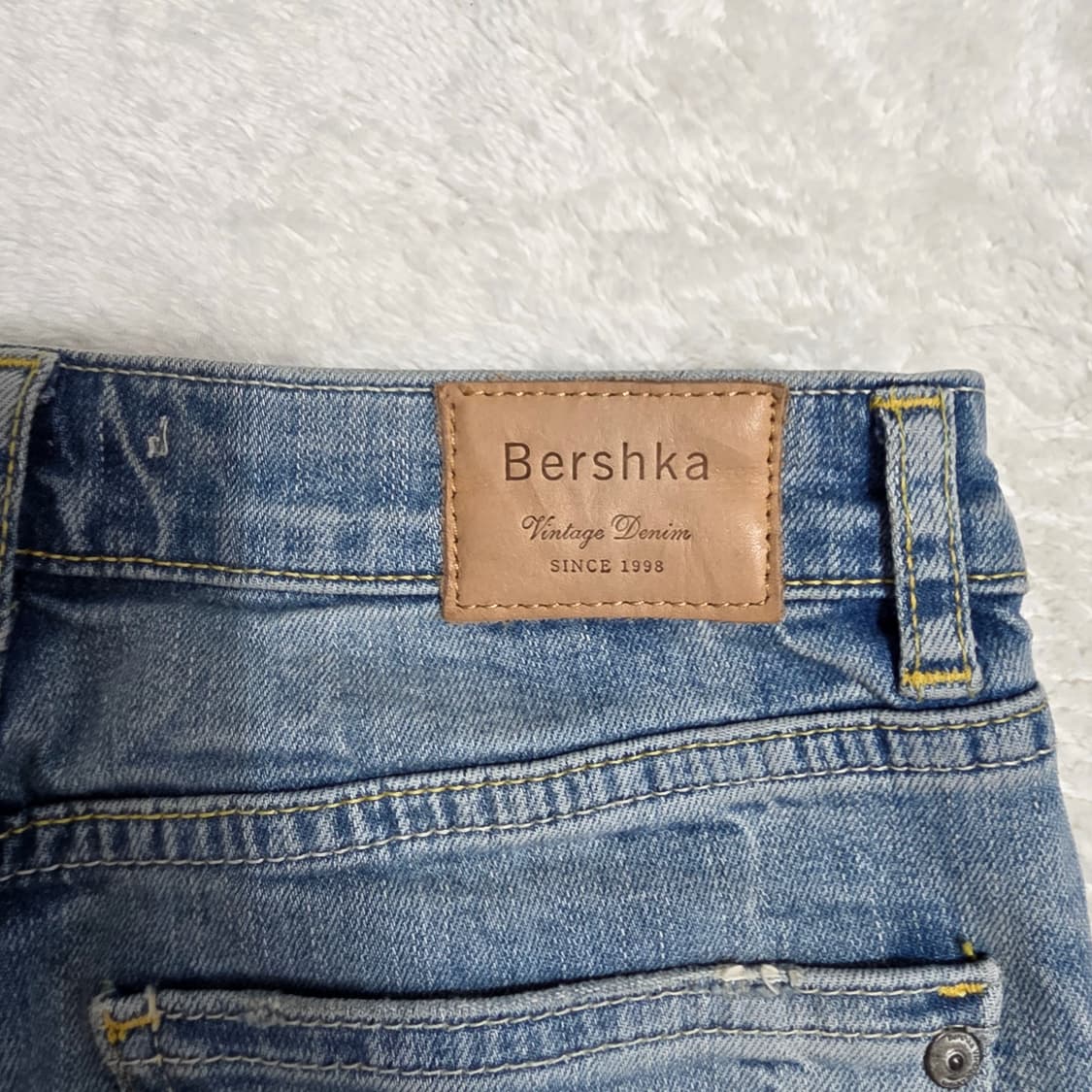 (24)버쉬카 스키니진 데미지 워싱 데님 팬츠 상품이미지4