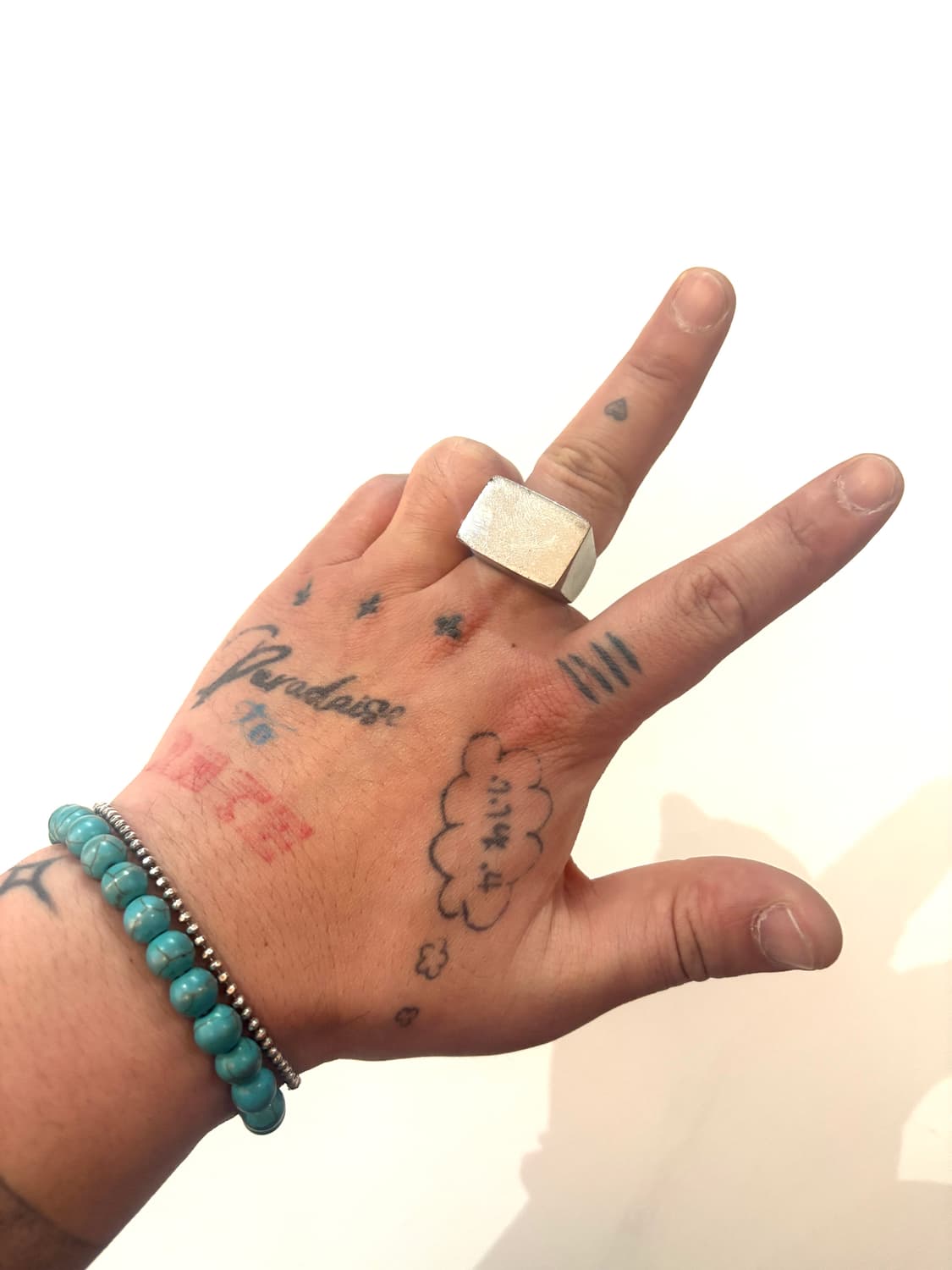 TTF✳️드리스반노튼 스퀘어 블럭 링 상품이미지3