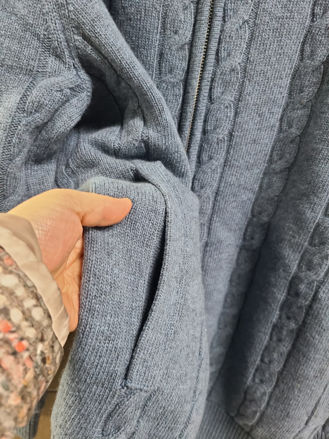 헤지스 방풍니트집업 110 25년제조 상품이미지4