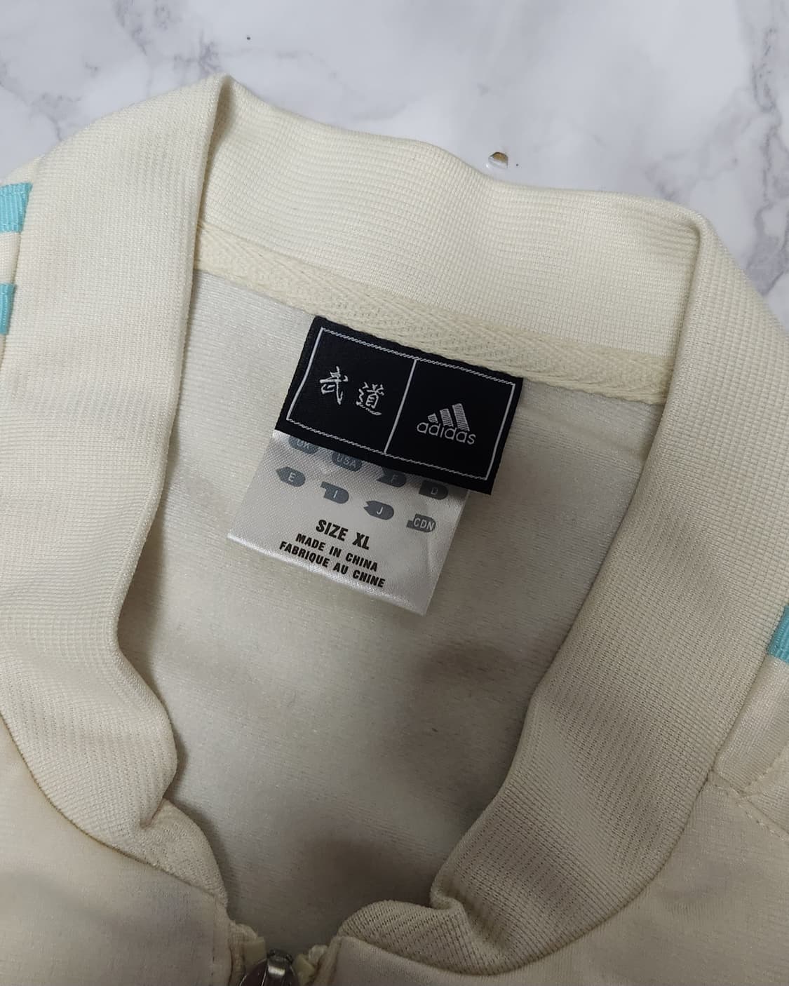 아디다스 삼선 아이보리x민트 트레이닝 져지 자켓 상품이미지6