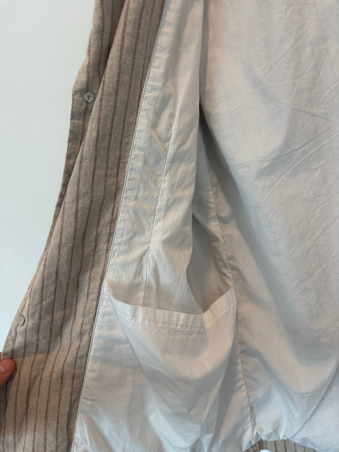 Christian peau linen stripe jacket 상품이미지6