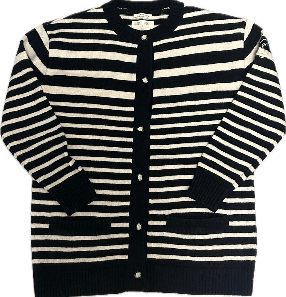 에옹쓰 캐시미어 스트라이프 가디건 상품이미지1