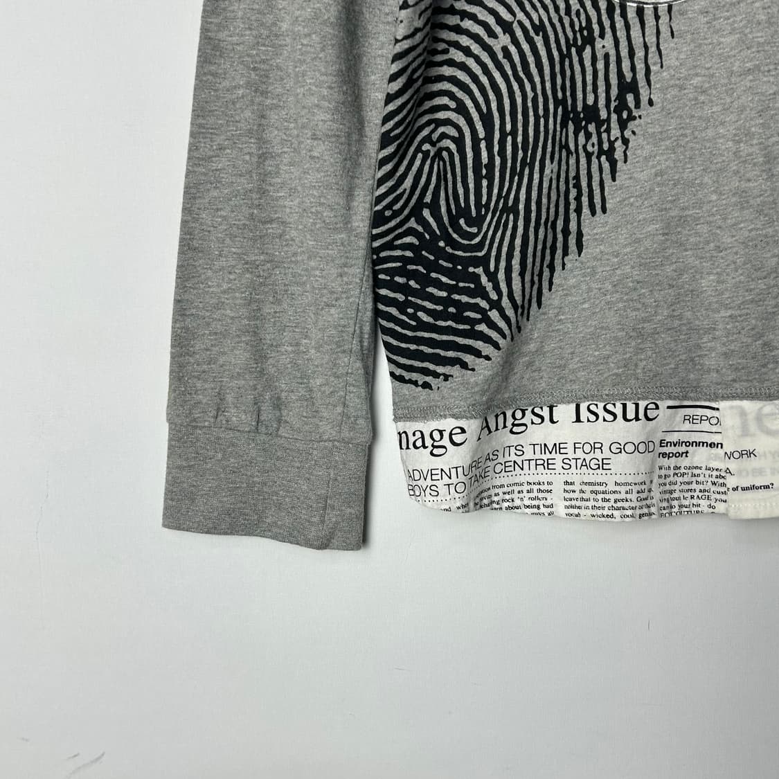 [John Galliano] 존 갈리아노  프린팅 레이어드 V넥 롱슬리브 상품이미지4