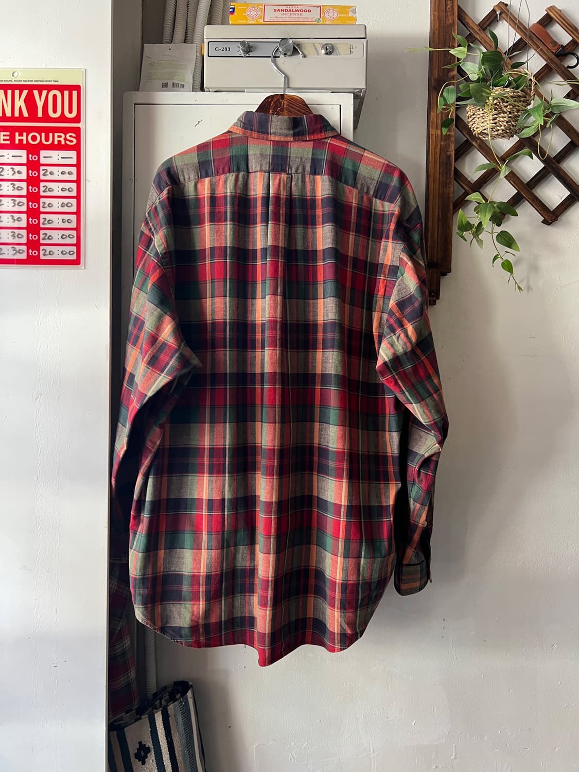 [XL]폴로 랄프로렌 클래식 린넨 블렌드 체크셔츠 상품이미지7