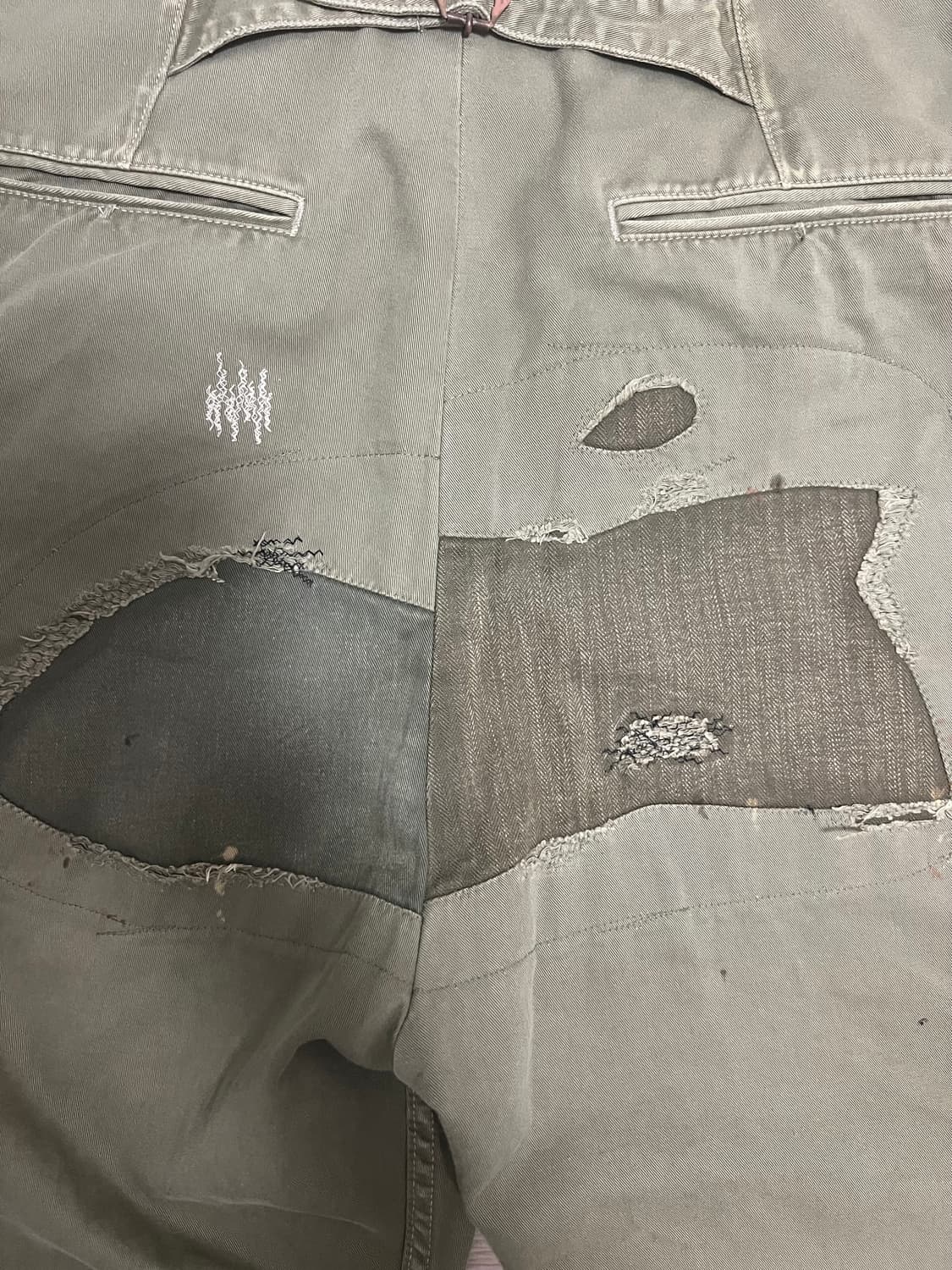 캐피탈 카츠라기 팬츠 구형 카키 4사이즈 상품이미지5