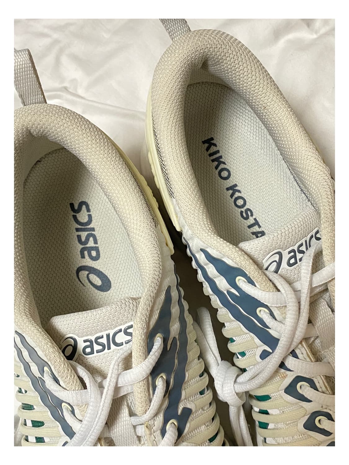 아식스 키코 젤델바 쿨미스트 화이트 블루 오또 노발리스 아픽스 엑슬림 상품이미지3