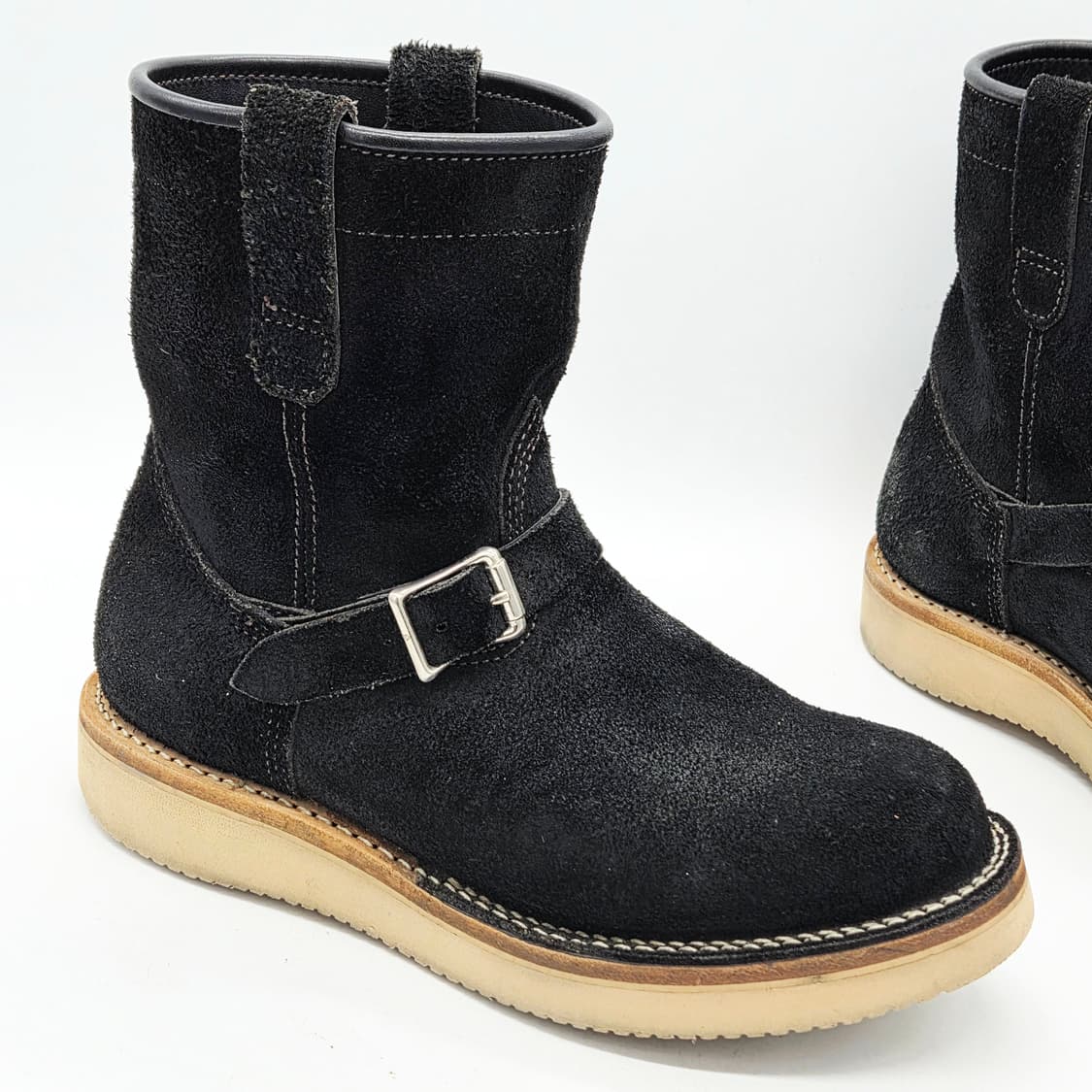 바이버그 스웨이드 숏 엔지니어드 부츠 블랙 (7) 상품이미지7