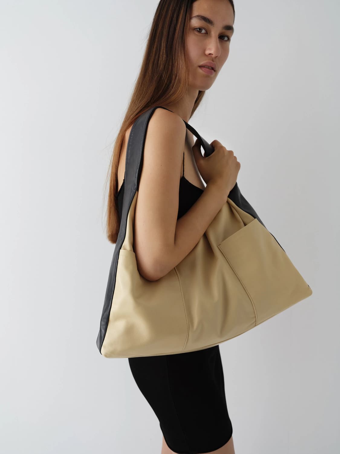 F/ 기마구아스 Duo Sacco 듀오 사코백 / 베이지 블랙 상품이미지1