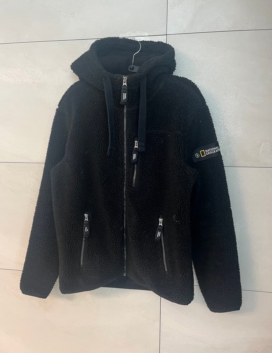 내셔널지오그래픽 뽀글이 후리스 후드집업 [M] 상품이미지3