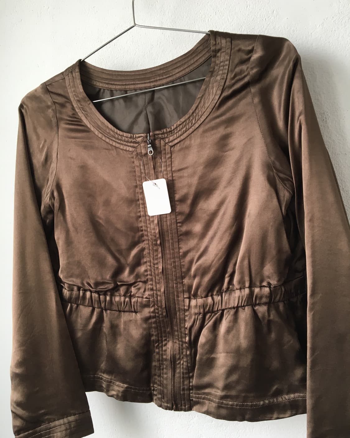 Glossy zip up jackwt 상품이미지4