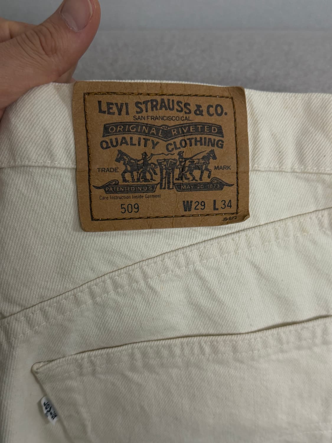 리바이스 화이트탭 509 상품이미지4