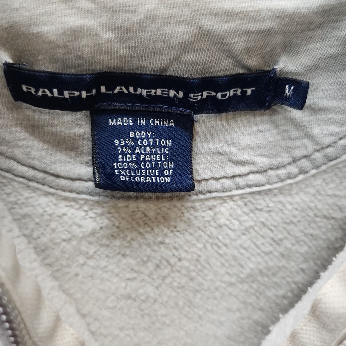 랄프로렌 스포츠 스펠아웃 로고 반크롭 후드집업 M(M) 상품이미지5