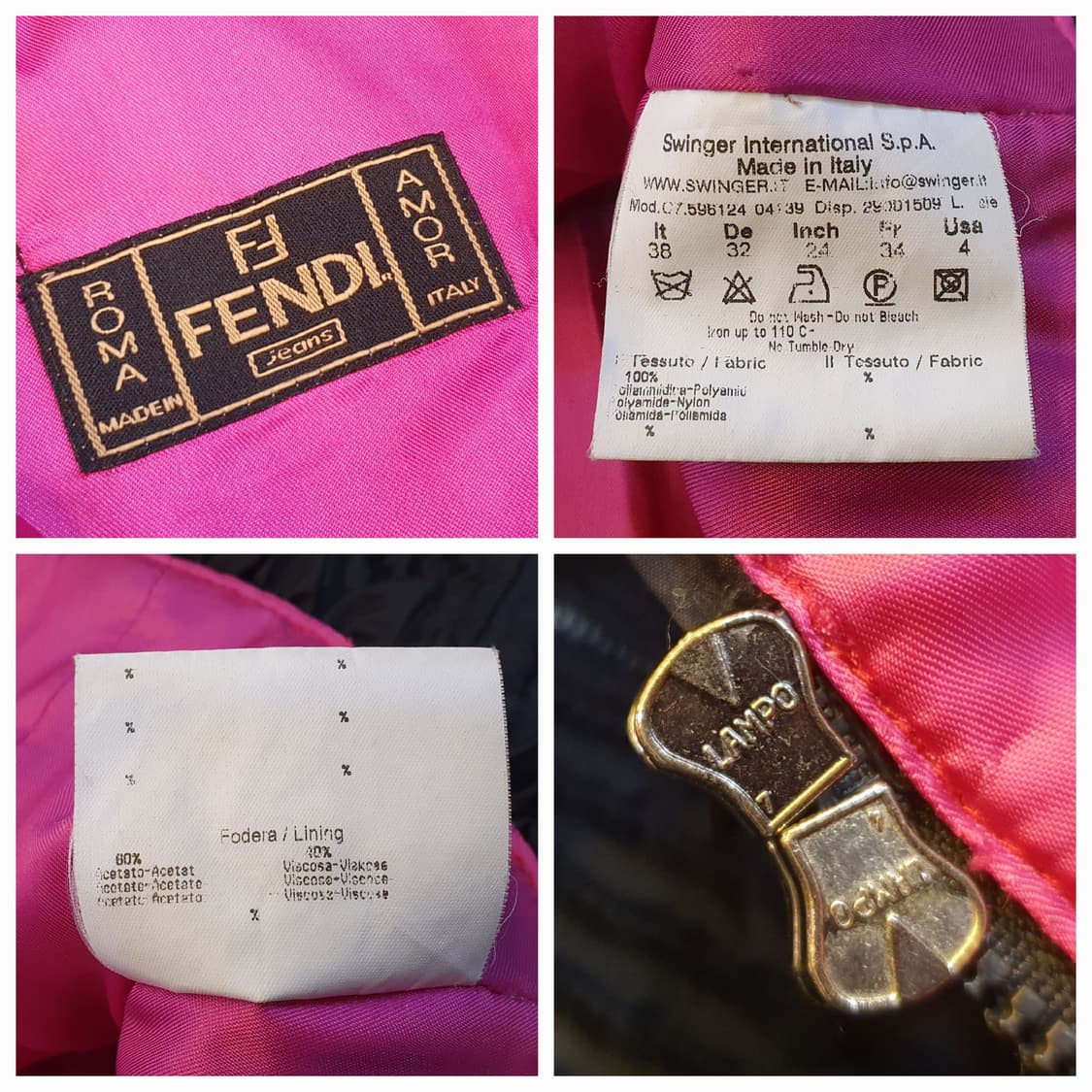 55.펜디 1990's 프릴 퀼팅자켓 상품이미지9