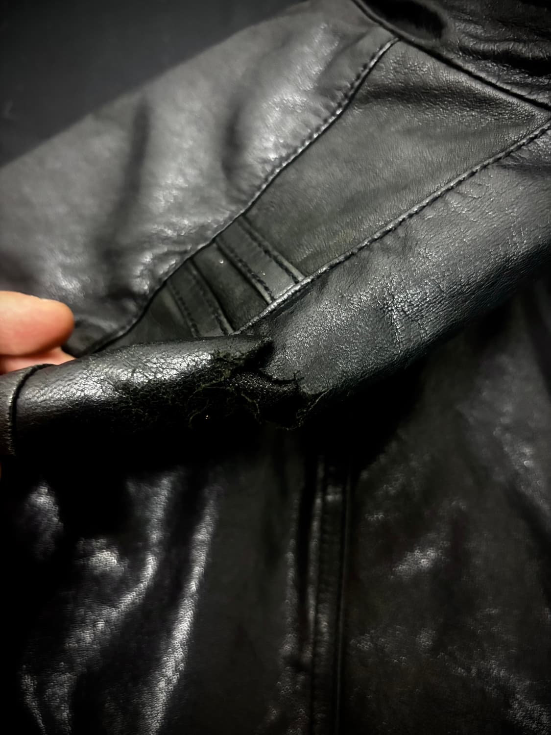 [Leather]Gimmick Pocket Detail Leather J 상품이미지9