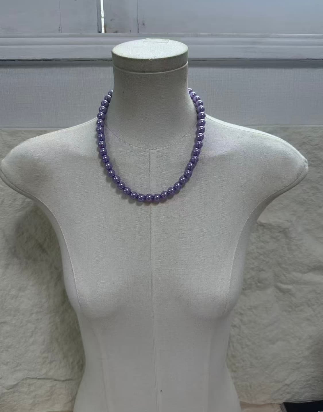 빈티지  퍼플 진주  목걸이 상품이미지1