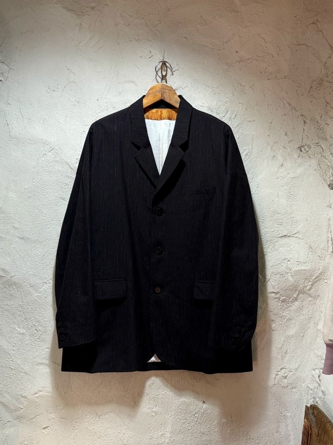 비즈빔 VISVIM 울 린넨 혼방 핀스트라이프 블레이져 재킷 상품이미지2