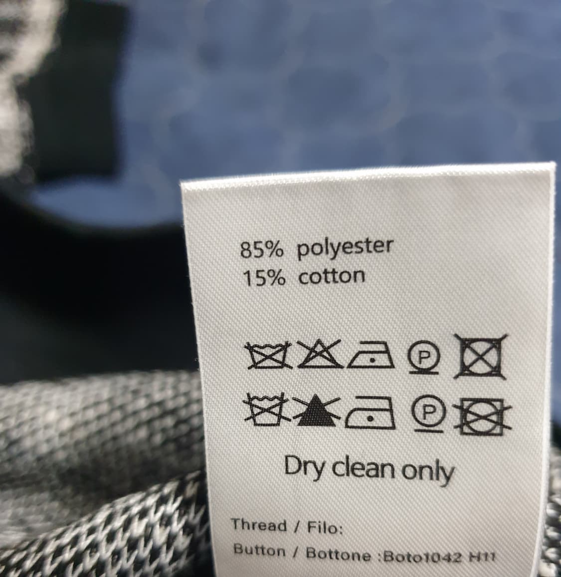 MOOD 트위드 반팔티 블랙&화이트 (M) 상품이미지5