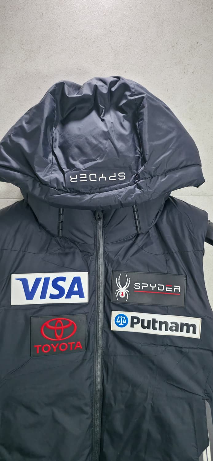 스파이더 U.S. 스키팀 패치 패딩 조끼 상품이미지2