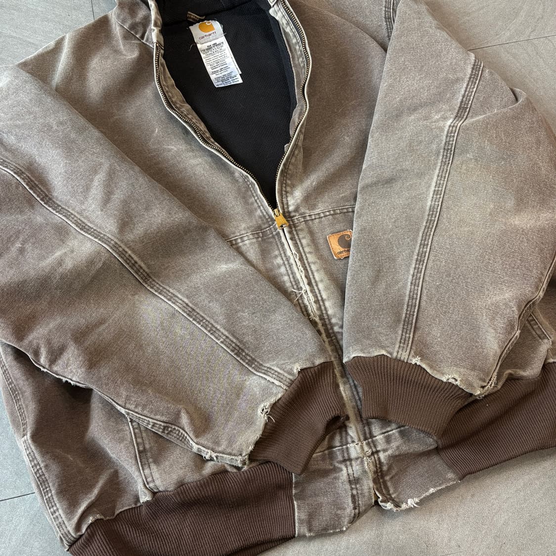 칼하트 정품 j28 브라운 액티브 자켓  상품이미지6
