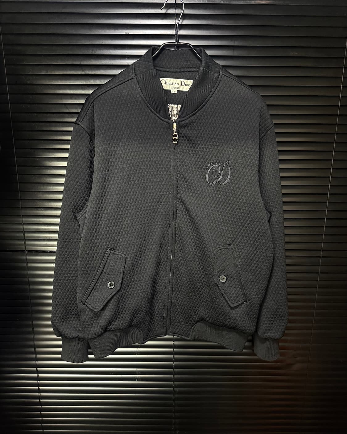 크리스찬 디올 스포츠 오블리크 블루종 봄버 자켓 항공 점퍼 100 블랙 상품이미지2