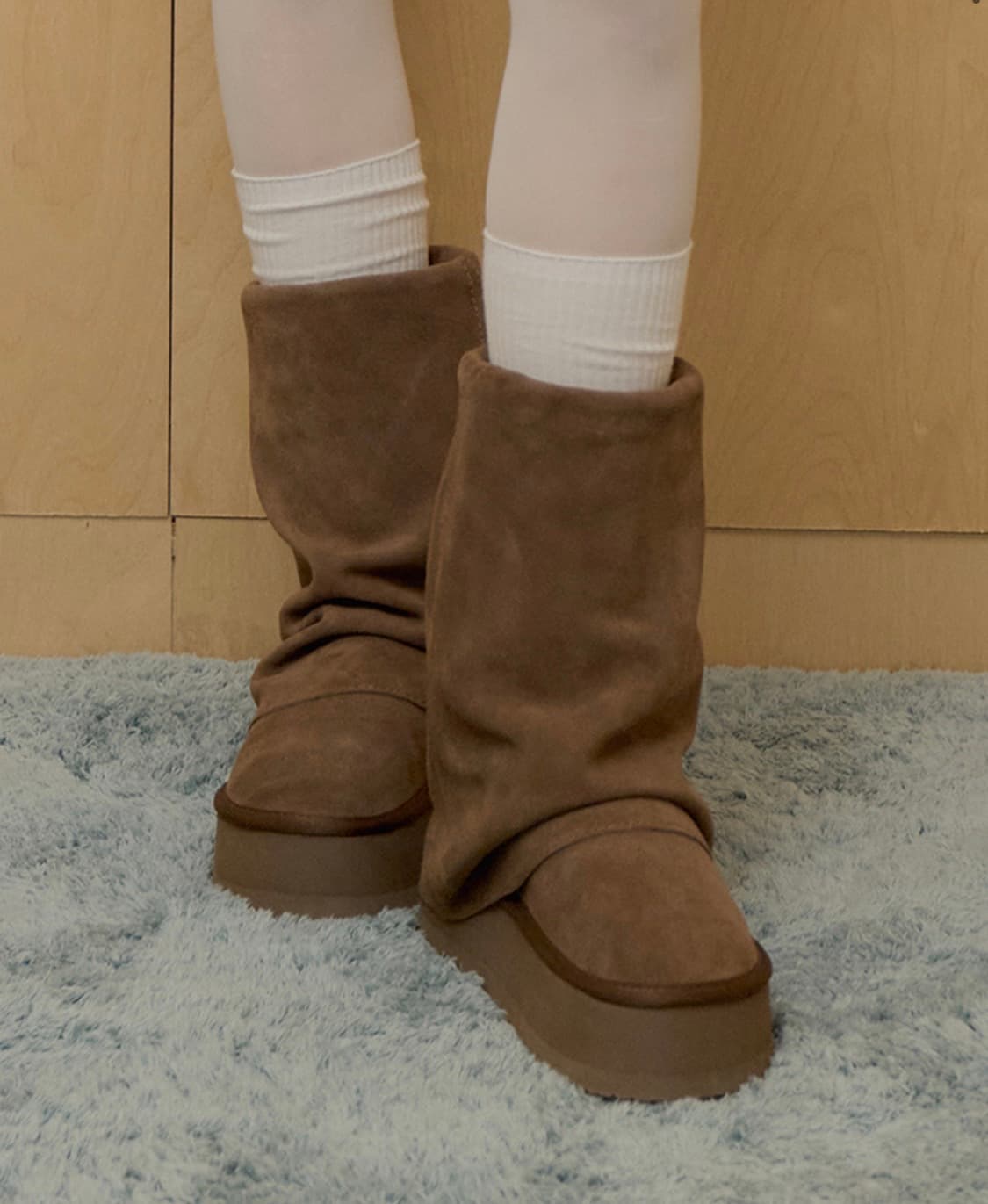 락피쉬웨더웨어 맥시 폴디드 부츠 미들  상품이미지1