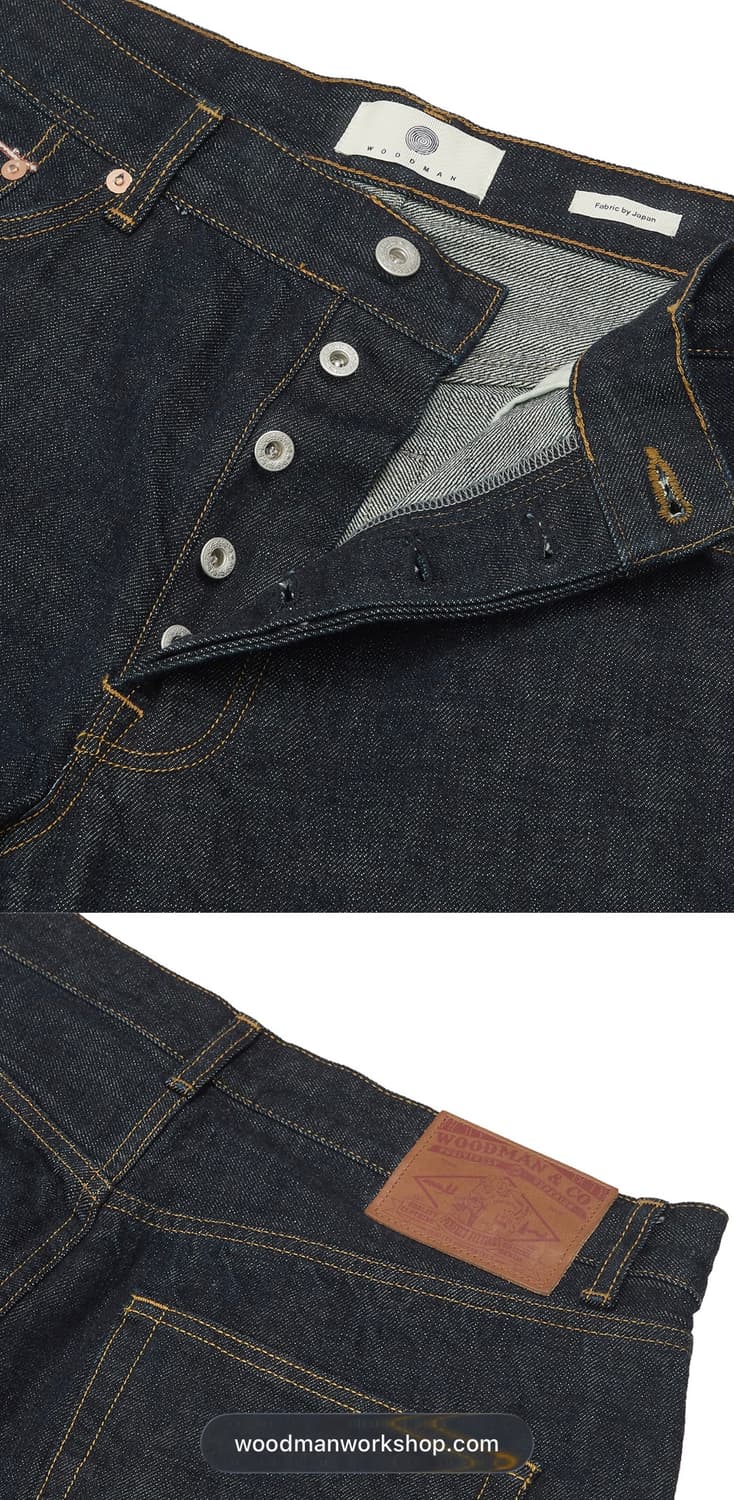 [새제품/3] 우드먼 1011 셀비지 데님 팬츠 상품이미지4