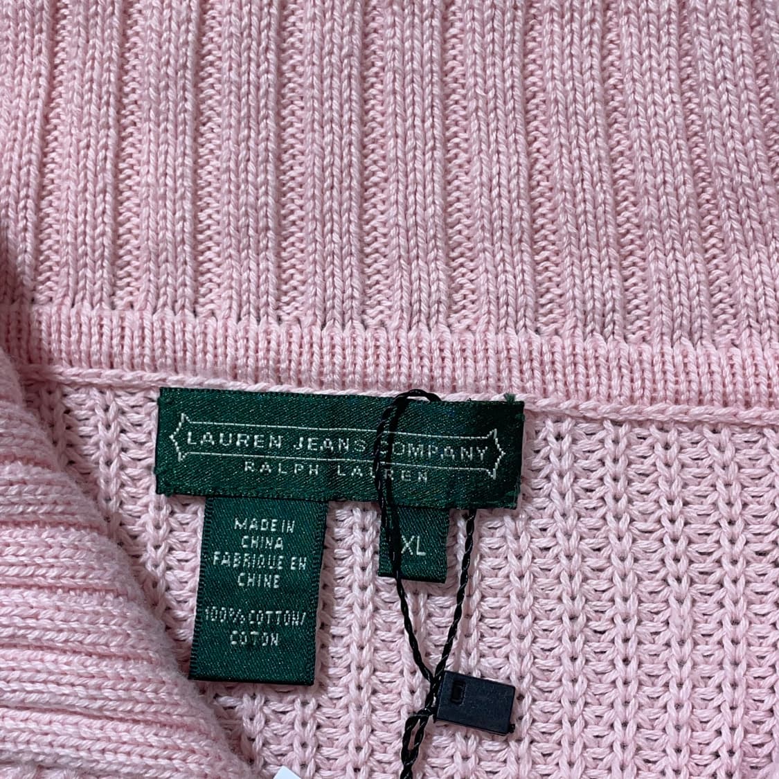 (XL) LAUREN 랄프 로렌 진스 하이넥 버튼 반집업 니트 상품이미지7