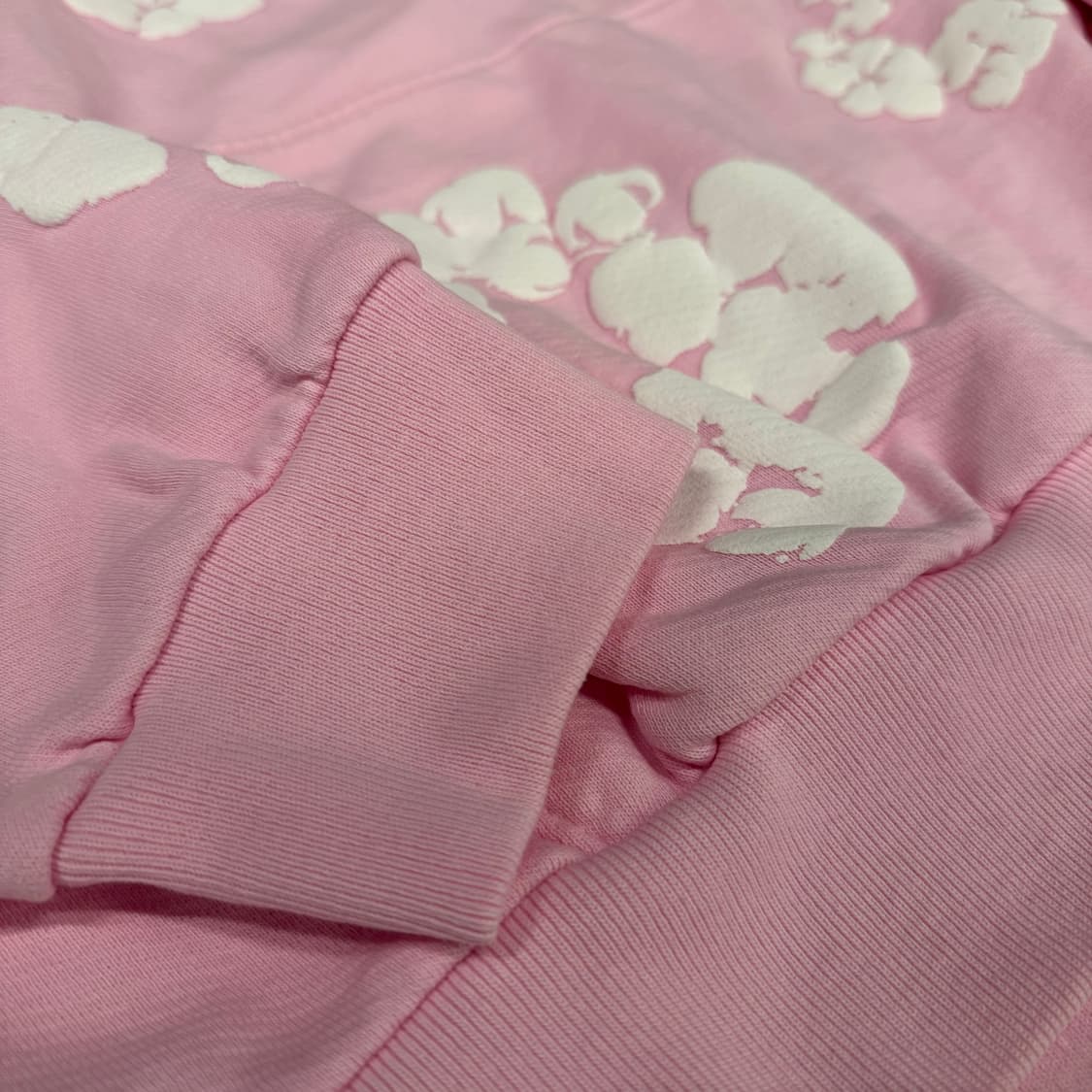 데님티어스 후드티 핑크 상품이미지3