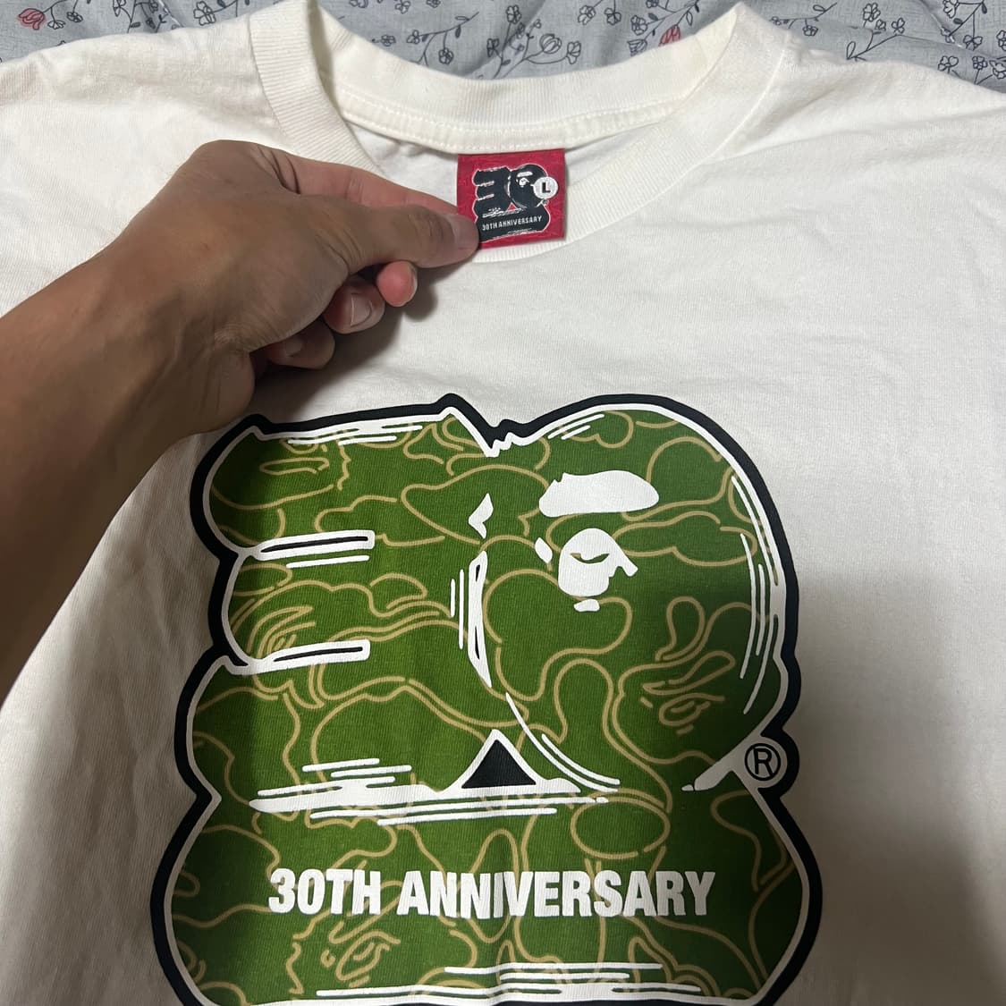 베이프 30주년 반팔티 L 상품이미지2
