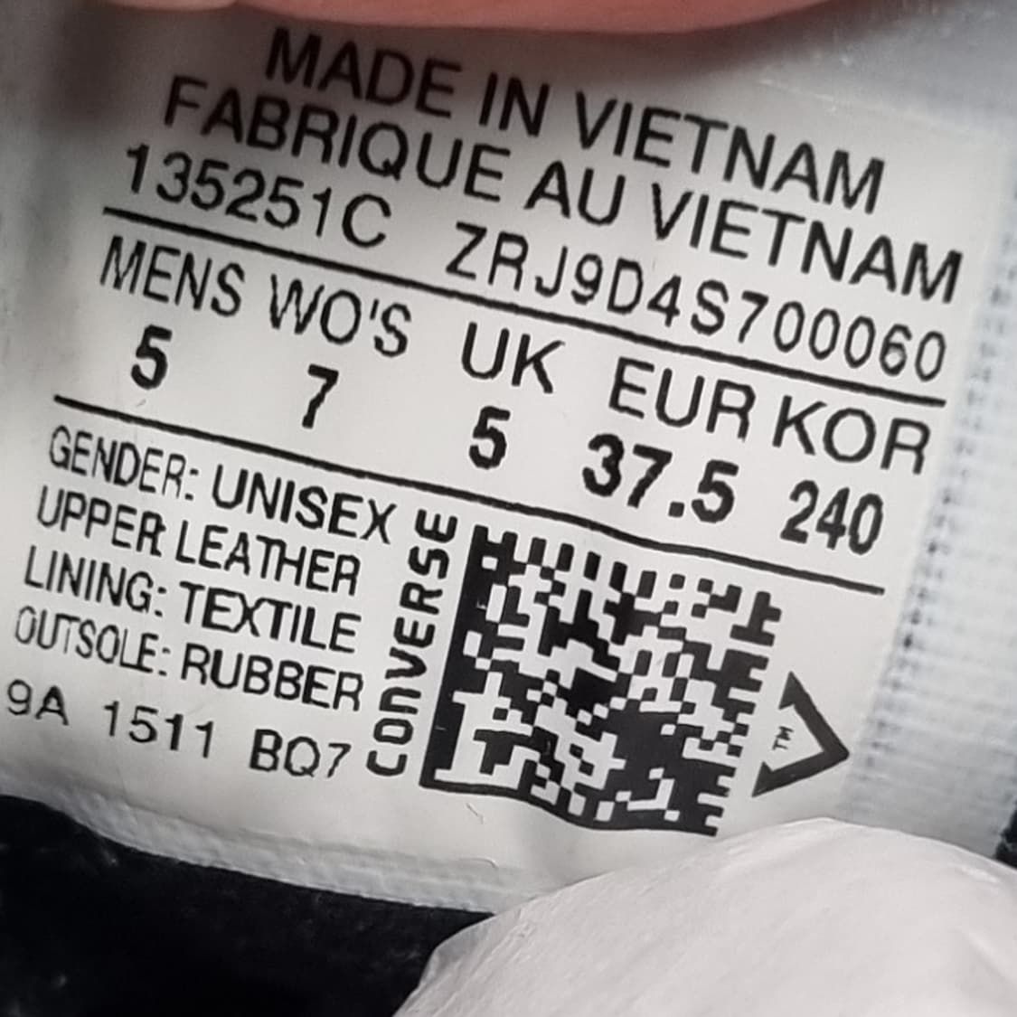 컨버스 척테일러 레더 여성하이탑240  상품이미지6