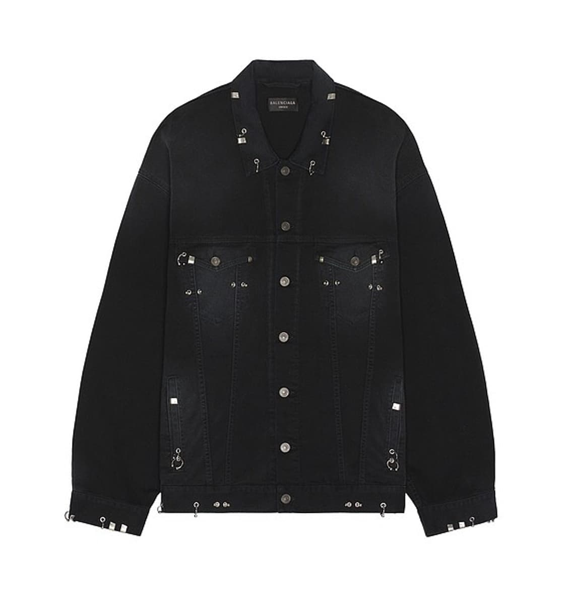 발렌시아가 피어싱 데님 자켓 블랙 1사이즈 상품이미지4