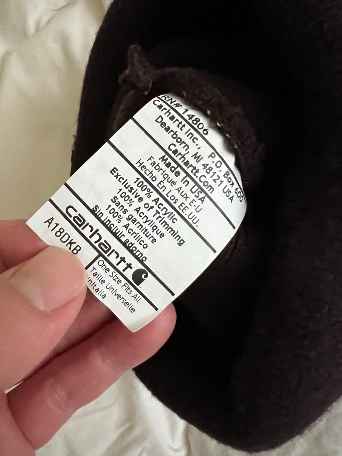 칼하트 아크릴 워치 햇 상품이미지2