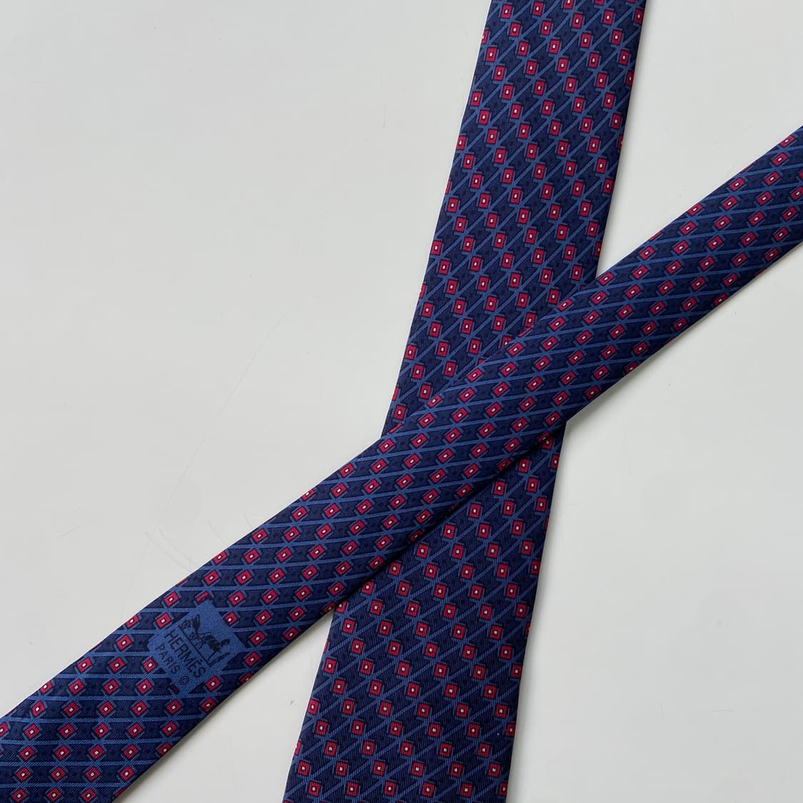 에르메스 넥타이 정품 명품(HERMES) 7.8cm 상품이미지4