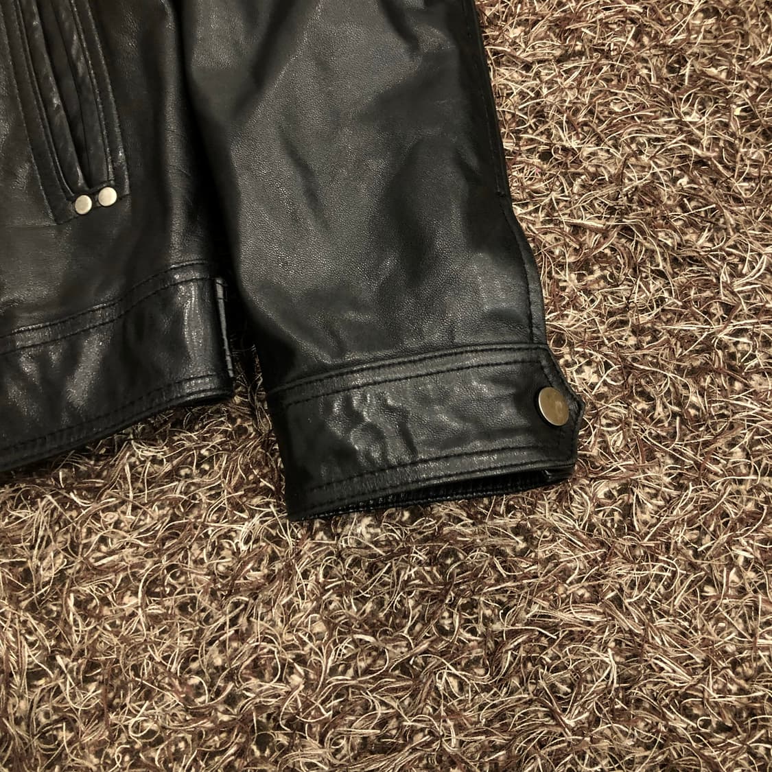 빈티지 양가죽 바이커 레더 가죽 라이더 자켓 상품이미지4