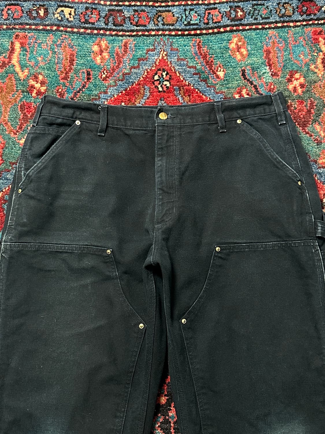 OG USA Made 칼하트 B01 더블니 블랙 칼하트 썩블니 상품이미지5