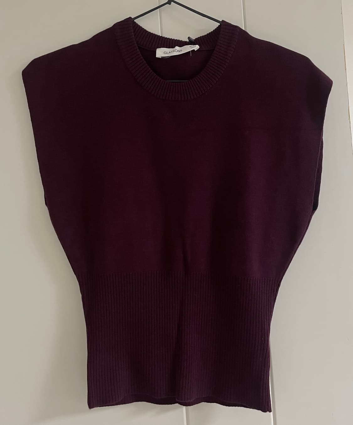 GLASSONS 니트 탑 (WINE) 상품이미지3
