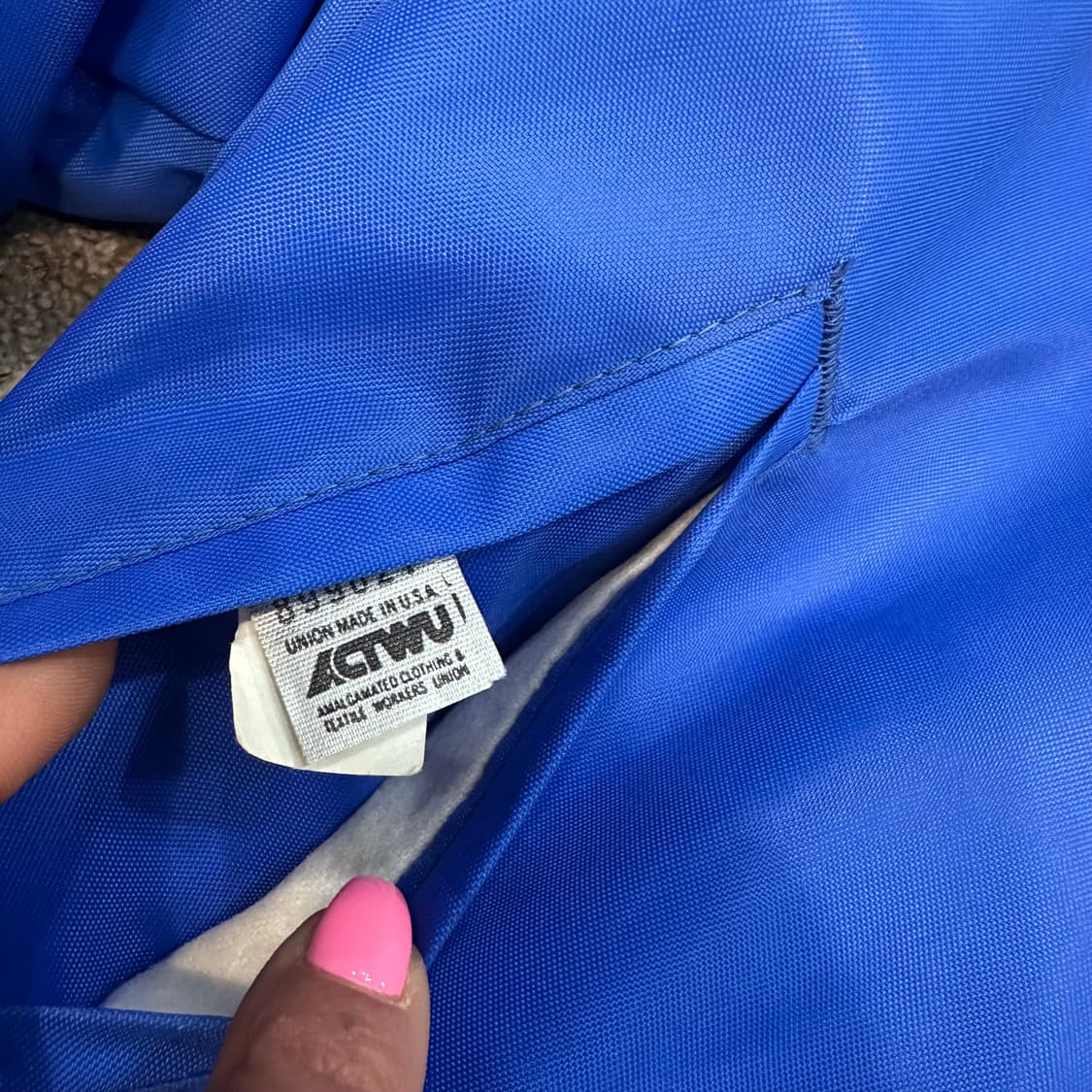 USA빈티지 80s westwind 세틴 바시티 자켓L 상품이미지2